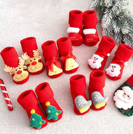 Calzini Natalizi in Cotone - Personaggi 3D