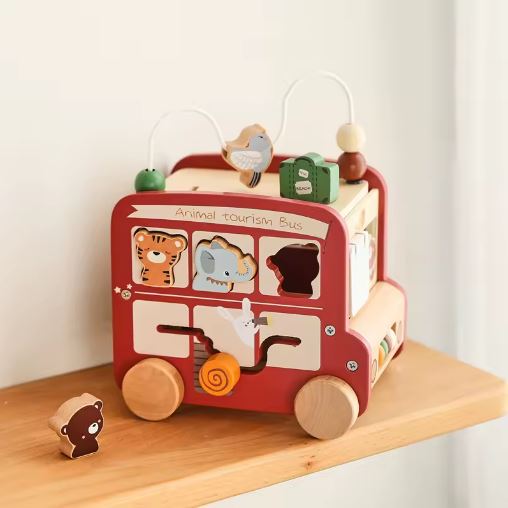 Baby Bus - 6-in-1 Montessori-Aktivitätswürfel