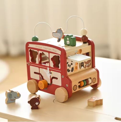 Baby Bus - 6-in-1 Montessori-Aktivitätswürfel